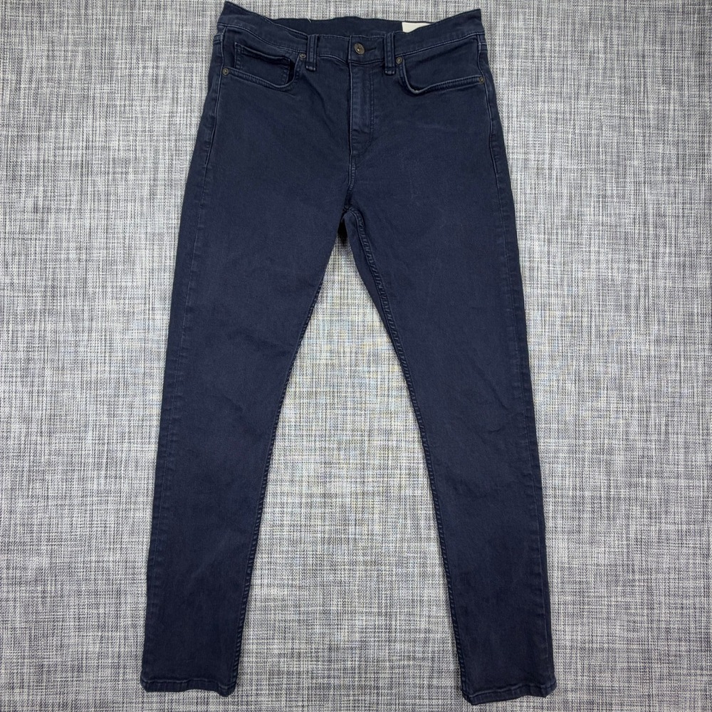 Rag & Bone Mens Fit 1 Skinny Jeans 32W 32L Dark Navy Stretch Cotton Blend Denim